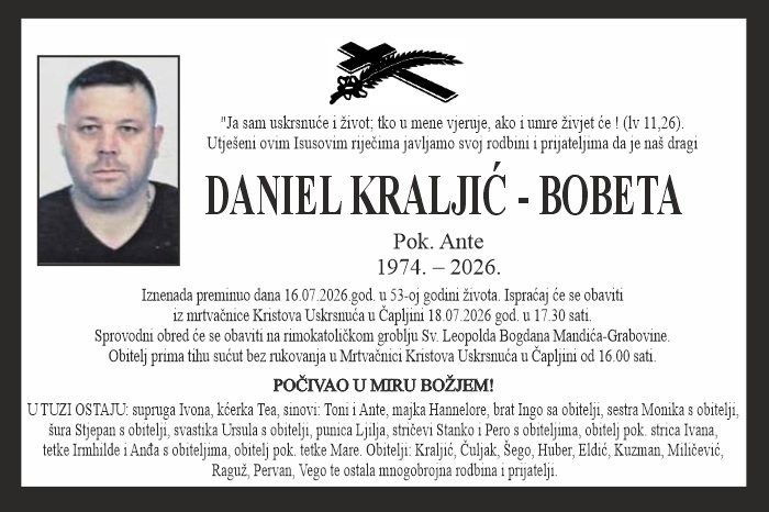 Daniel Kraljić – Bobeta