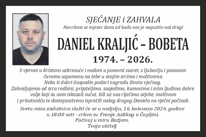 Daniel Kraljić – Bobeta