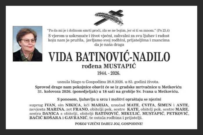 Vida Batinović – Nadilo