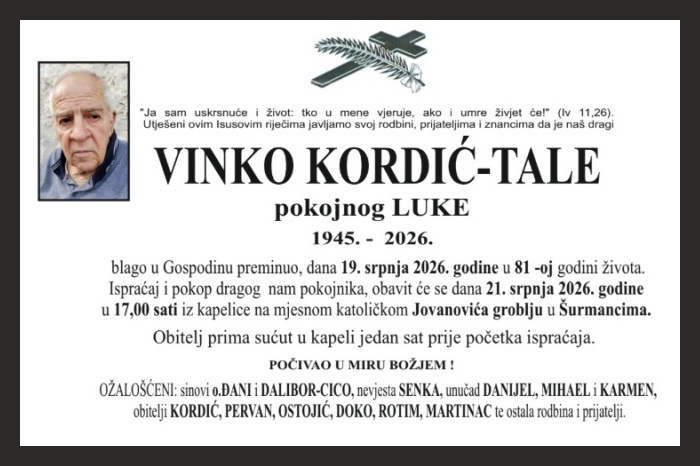 Vinko Kordić – Tale